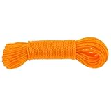 P Prettyia 園芸ネット 張りロープ　物干しワイヤー　ナイロンロープ　20m/10m　全6カラー - オレンジ - 20m