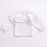 (プタス)Putars ベイビー服 子供服 女の子 Tシャツ 長袖 フリル袖 ワンカラー 可愛い オシャレ スポーツ 運動会 通園 旅行 記念日 プレゼント 6ヶ月-3歳