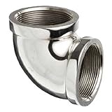 Aviditi 90033CH 1/2-Inch Brass Fitting with 90-Degree Elbow, Chrome, (Pack of 5) by Aviditi