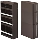 サンカ(SANKA) ストランティー(storanti) 2個組 すきま収納 幅17cm 引き出し&amp;ラックセット ラックAタイプ&amp;ドロアーBタイプ ブラウン