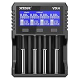XTAR VX4 リチウムイオン充電器 4スロット PD2.0 QC3.0 急速 充電