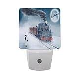 Saobao LED Night Light Energy Saving Train Girl Elk自動Senor Dusk to Dawn Night Light Great Forベッドルームバ