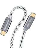 USB Cケーブル,CableCreation Type USB Cケーブル 3m USB 2.0 USB-C to USB-C ケーブル 高速データ転送 PD対応 急速充電（3A） 新しいMacBook/Nintendo Switch/Chromebook Pixel/Nexus 5X, 6P、Steam Deck対応 編組み スペースグレー