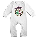 Kamifa カミファ ペイトリオッツ & レッドソックス 車輪 アイコン 長袖ベビー服 子供服 新生児 クール White 12 Months