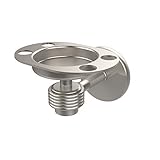 Allied Brass 7126G-SN Satellite Orbit One Collection Tumbler/Toothbrush Holder, Satin Nickel [並行輸入品]