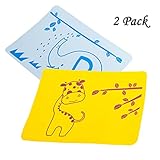 シリコーンプレースマット、ノンスリップ、100％食品グレードシリコーン、BPAフリーおよびPVCフリー、乳児、幼児、子供のための大きいギフト