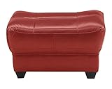 大川家具 関家具 スツール 幅67cm 素材/本革 レッド色 218942