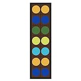 Joy Carpets Kid Essentials Early Childhood Runner Lots of Dots Rug, Earthtone, 2'1 x 7'8 by Joy Carp