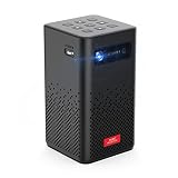 プロジェクター 小型 Android 9.0TV搭載 3D対応 5GWiFi Bluetooth5.0 1080P/4K対応（大容量バッテリー/DLP投影技術/4P台形補正/USB給電可能/スピーカー/ズーム機能/静音/三脚/モバイルプロジェクター）ブラック