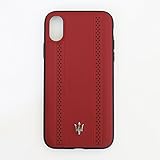 MASERATI(マセラティ)・公式ライセンス品 iPhoneXS iPhoneX 本革 ハー...