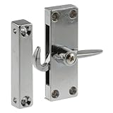 Slide-Co 1233-L Sliding Screen Door Latch with Left Hand, Chrome Diecast by Slide-Co