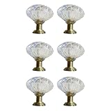 GRALARAアクリル+亜鉛合金製　ドア　プル　ノブ　引き出　しキャビネット　食器棚　ハンドル　ハードウェア　装飾　6個