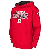 Colosseum Youth NCAA Rutgers Scarlet Knights Poly用プルオーバーパーカー Small (8/10) with Name Printed on the B