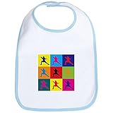 CafePress Fencing Pop Art Bib - Standard Sky Blue by CafePress