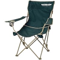 キャプテンスタッグ キャンプ用品 椅子 チェア CS リクライニングラウンジ グリーンM-3885