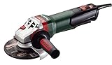 Metabo WPB12-150 Quick 10.5 Amp 9,600 rpm Angle Grinder with Brake and Non-locking Paddle Switch, 6"