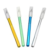 Healifty 4個高炭素鋼木彫り工芸彫刻陶器モデリング彫刻工具切削工具PCB修理DIYハンドツール40個入りブレード（黄+緑+青+銀）