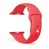 FanTEK Apple Watch Band - Soft Silicone Sport Style Replacement Iwatch Strap for Apple Wrist Watch 3