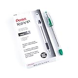 Pentel　R.S.V.P.ボールペン、中細字、ブルーインク、2パック（BK91BP2C） Box of 12