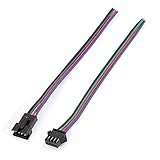 ケーブル，SODIAL(R)4ペア x 4ピンプラグメスJST SM接続　 RGB WS2801/LPD8806 LED用