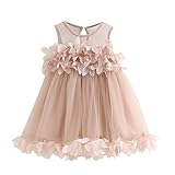 女の子赤ちゃん用プリンセスドレス、華やかなノースリーブのプリントドレス。 US サイズ: 3T カラー: ピンク