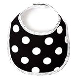 スタイ・ビブ・よだれかけ（丸型）　polka dot large(black)　B3300200