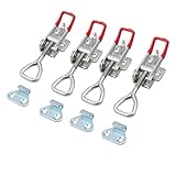 Proster 4 x Drawer Chestツールボックスボックス個付きロックメタルトグルラッチキャッチクリップクランプ