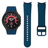 コンパチブル Samsung Galaxy Watch 5 バンド40mm 44mm/Galaxy Watch 5 Pro バンド45mm/Galaxy Watch 4 バンド40mm 44mm/4 Classic バンド42mm 46mm、ギャラクシーウォッチ5プロ/5/4/4クラシック 時計バンド 20mm ソフトシリコン スポーツバンド 女性 男性シームレスな接続 スマートウォッチ ストラップブレスレット、シアン