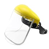 溶接防災面　防災面 ヘルメット調整可能　実験室用品　黄色