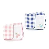 BABBLE BOON (バブルブーン ) ガーゼハンカチ２枚組 (フリ－) キムラタンの子供服 (69814-8888) ピンク フリ－