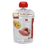 Happy Baby Organic Food:Stage 2 / Simple Combos, 6+ months, Apricot & Sweet Potato 3.5 oz (Pack of 3