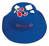 【日本正規品】 フラップジャックキッズ (FlapJackKids)   リバーシブルサマーハットでんしゃ/ ひこうきグリーン/ブルー1個セット LUV0133M