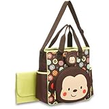 babyboom　最軽量　お猿さんのトート マザーバッグ（ Diaper Bag）5ポケット付 [並行輸入品]