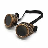 Weichuan新しい販売ヴィンテージスチームパンクゴーグルメガネ溶接Cyberパンクゴシック