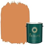 KILZ TRIBUTE 室内用 エッグシェルペイント＆プライマー一体型 1ガロン ミスティーモーニング（TB-10） 1 Gallon, Matte TRI INT GL MATD TB-95 BR