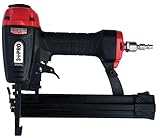 3 PRO 9032P Narrow Crown 18-Gauge Stapler, 3/8-1 1/4-Inch Long, Black/Red by 3 Pro