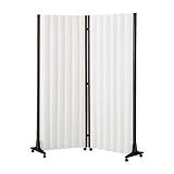 アコーディオンスクリーン 折りたたみ 衝立 パーティション 連結 W600×H1800mm AAC-128 アイボリー