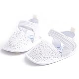 ベビーシューズ　ベビー靴　ファーストシューズ　花柄　可愛い　軽い　女の子　赤ちゃん　春夏用 (L, ホワイト)