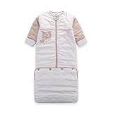 LAT(リー·アンド·タウン)冬向けベビー スリーパー　暖かい寝袋　厚みと長さアップ 防寒 寝冷え防止 着る布団　袖取り外しOK 長さ調整可能　収納バッグあり　Baby winter thicknes