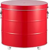 渡辺金属工業 オバケツ ライスストッカー 20kg キャスター付 レッド RS20R