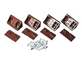 アイワ コネクター21×44 ダークブラウン 4個入り AP-1303B