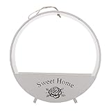 Fenteer 木製　吊り　フラワー　ホーム　装飾的　花　バスケット　エコフレンドリー　耐久性