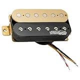 Wilkinson ヴィンテージクラシック アルニコ5 オーバーワインドオープン ハムバッカー ピックアップPU ブリッジ エレキギター用、ゼブラ