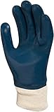 Ansell Size 9 Hycron Heavy Duty Multi-Purpose Cut And Abrasion Resistant Blue Nitrile Fully Coated W