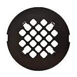 オイルはブロンズラウンドスナップインシャワーDrain Grate 4 1 / 4 "交換用カバー