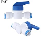 wellyuボールバルブクイック接続でプッシュに接続水管継手 3/8"x3/8" Ball Valve(2)