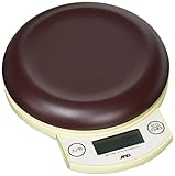 A&D デジタルホームスケール 3kg ブラウン UH-3203-BR ≪ひょう量:3000g 最小表示:0.1g(0.5~100g)/1g(2~3000g)≫