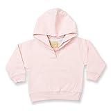 Larkwood Toddler/Baby Hooded Sweatshirt / Hoodie (12-18) (Pale Pink) by Larkwood
