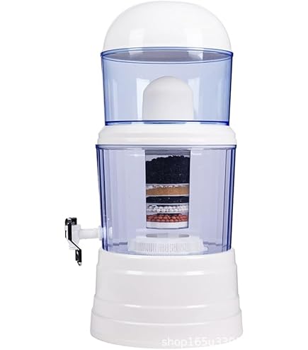 多層フィルター 浄水器 災害 ミネラルウォーターポット 16L Amazon | キッチン用品 浄水器 浄水器 災害 浄水器 カートリッジ