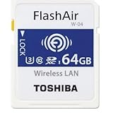 東芝 Flash Air W-04 第4世代 SDXC 64GB R:90MB/s THN-NW04W0640C6 Toshiba [並行輸入品]